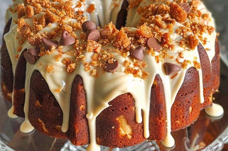 Butterfinger Bundt Cake