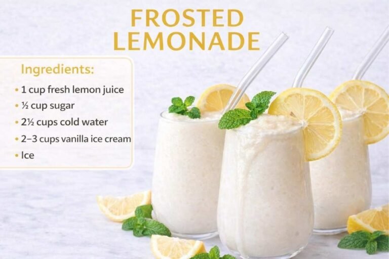 creamy frosted lemonade recipe
