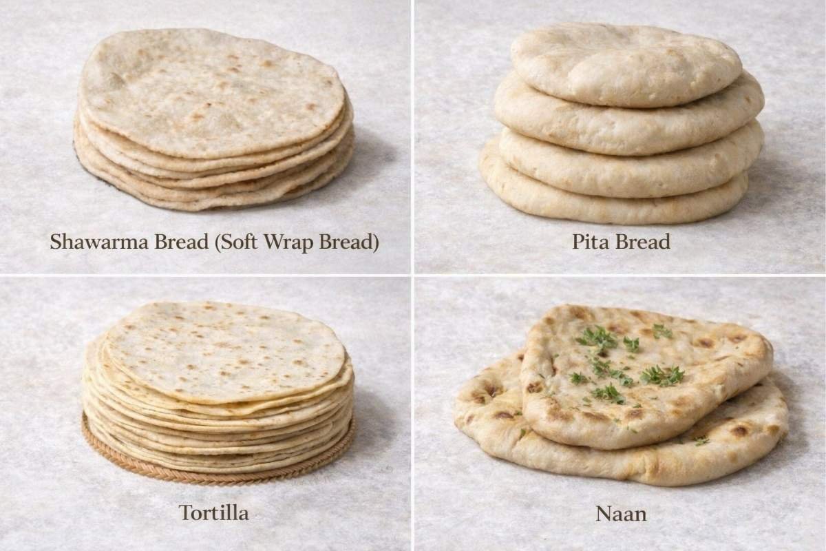 4 Easy Flatbread Recipes – Shawarma Bread, Pita, Tortilla & Naan