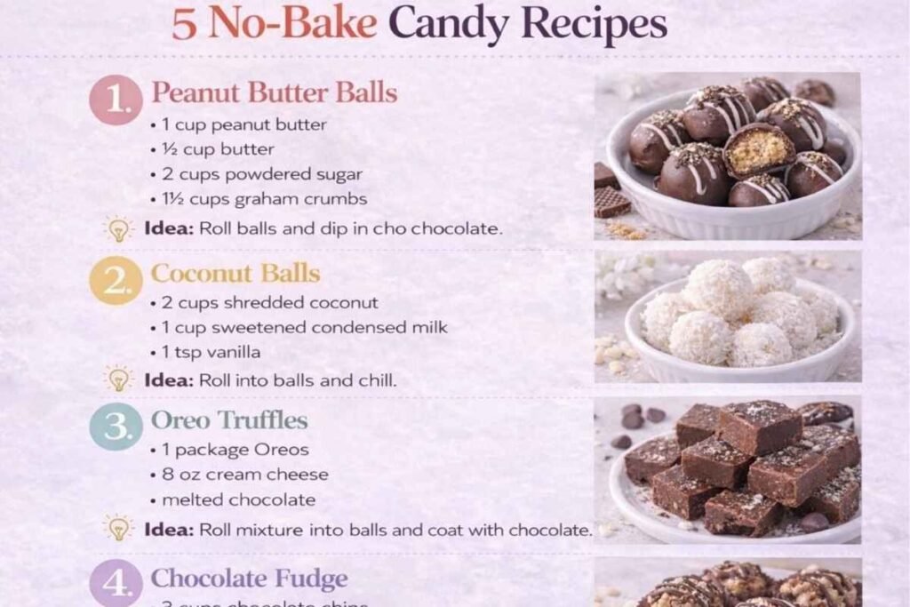 5 Easy No-Bake Candy Recipes