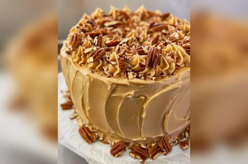 Brown Sugar Caramel Pound Cake with Caramel Frosting