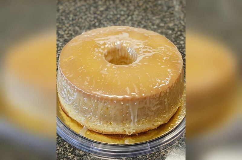 Pineapple Cream Cheese Pound Cake with Pineapple Glaze