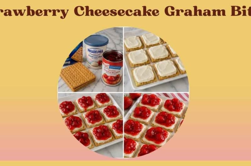 Strawberry Cheesecake Graham Bites