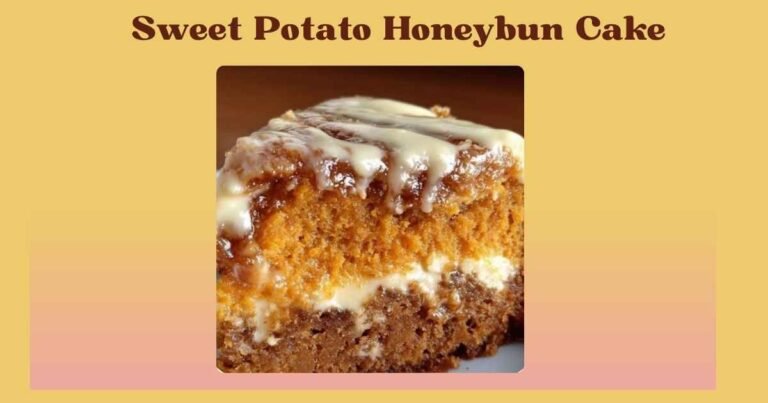 sweet potato honeybun cake