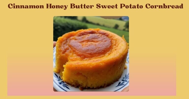 Cinnamon Honey Butter Sweet Potato Cornbread