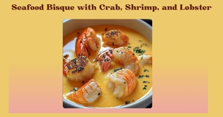 Seafood Bisque with Crab, Shrimp, and Lobster