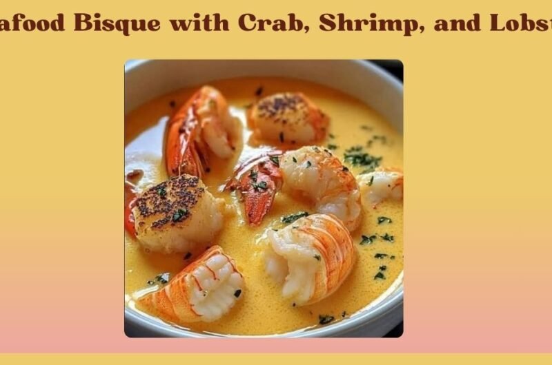 Seafood Bisque with Crab, Shrimp, and Lobster