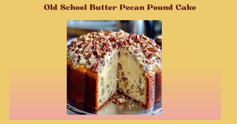 Old School Butter Pecan Pound Cake