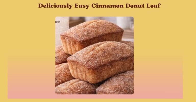 Deliciously Easy Cinnamon Donut Loaf