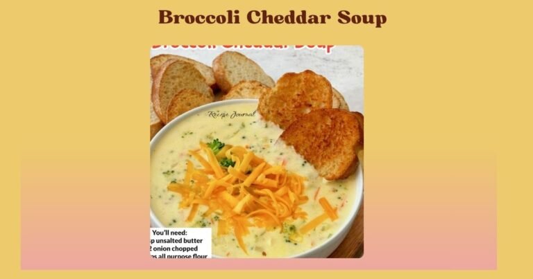 Broccoli Cheddar Soup