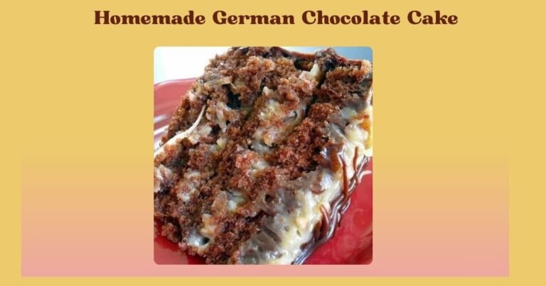 Homemade German Chocolate Cake