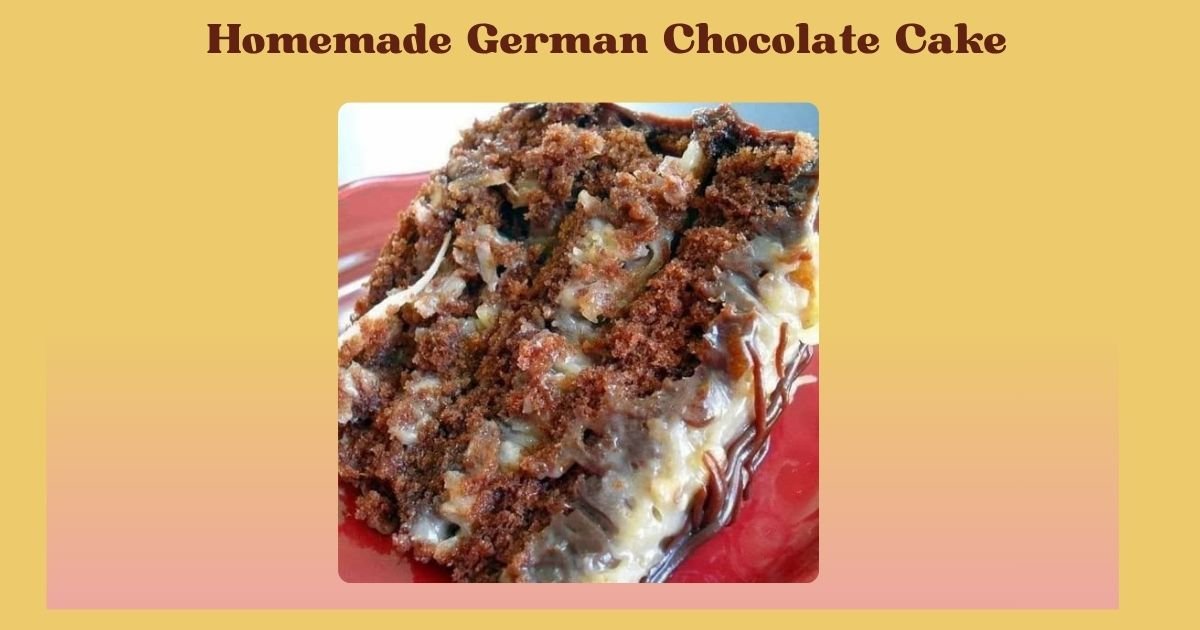 Homemade German Chocolate Cake