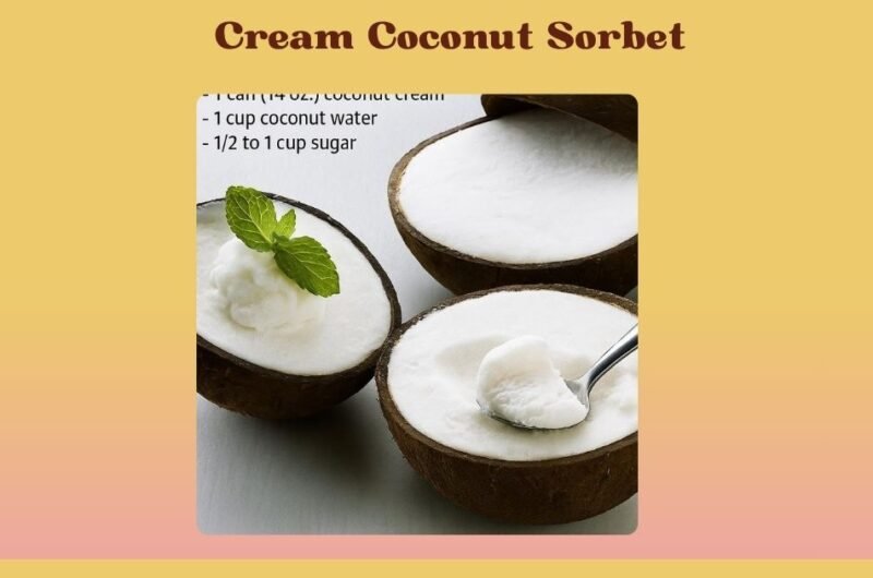 cream coconut sorbet