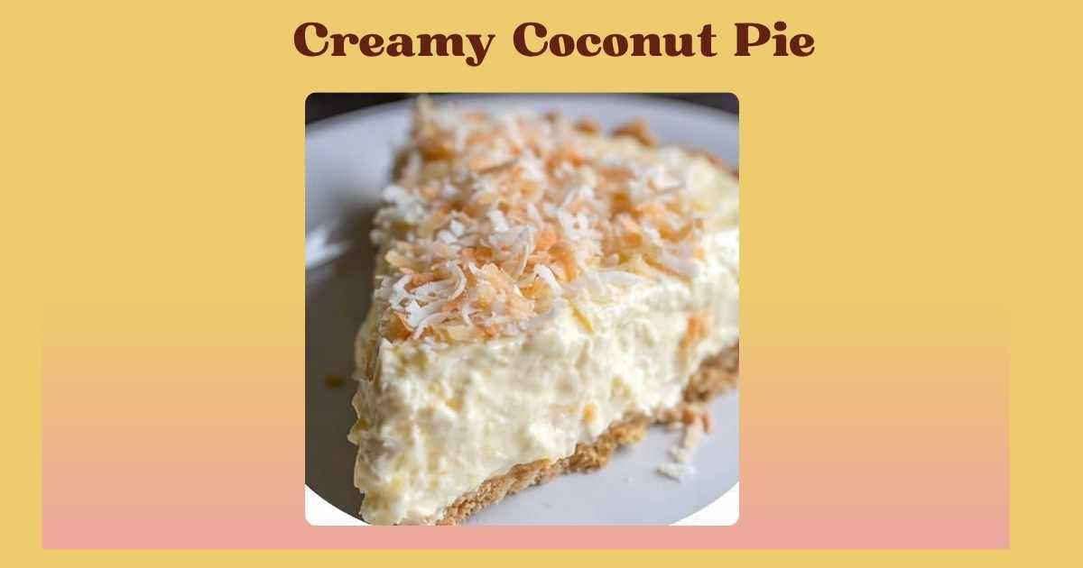 creamy coconut pie