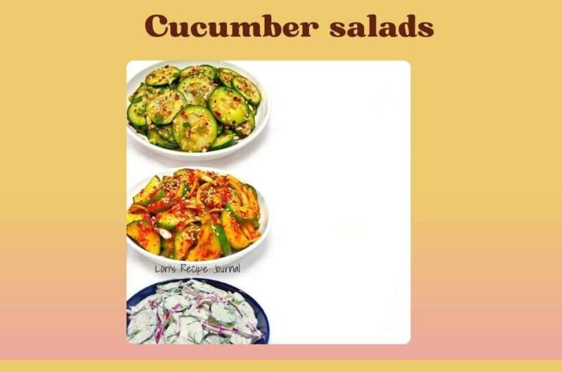 Cucumber salads