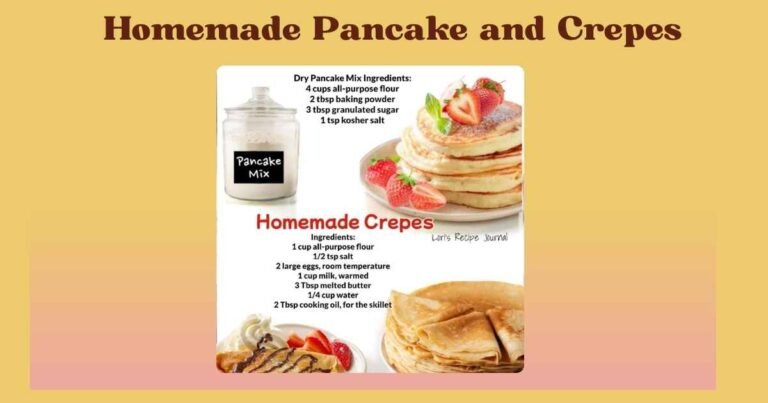 homemade pancake and crepes
