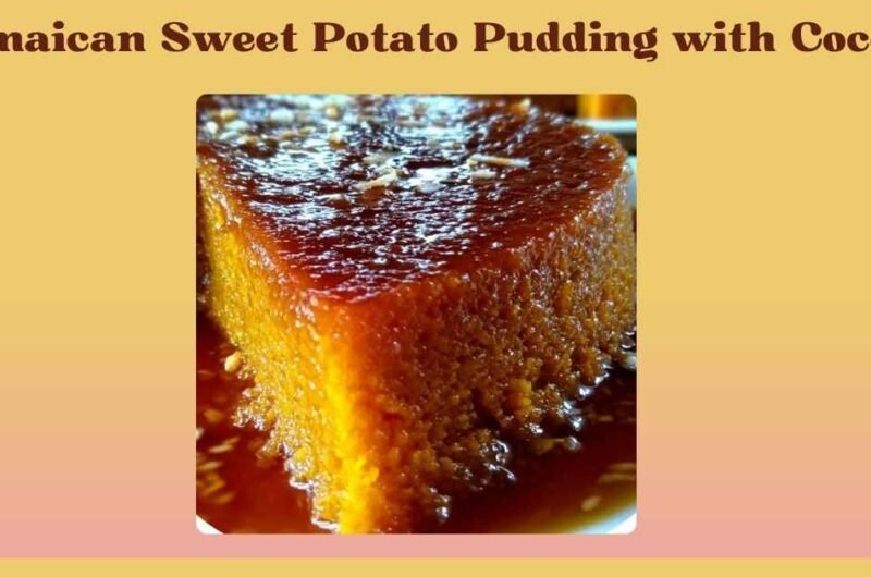 jamaican sweet potato pudding with coconut