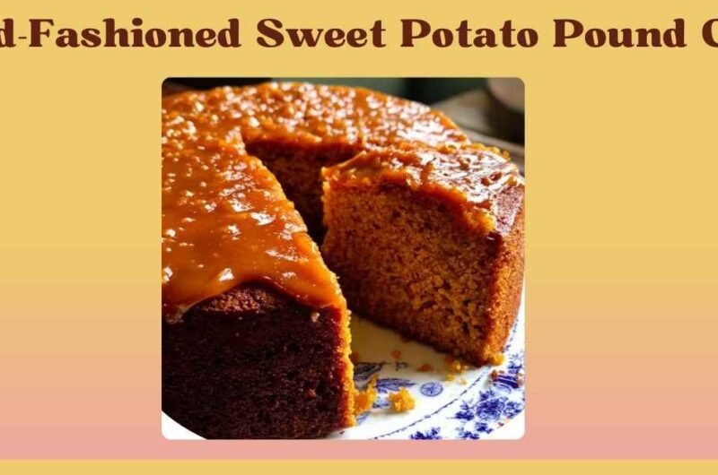 Old fashioned sweet potato pound cake