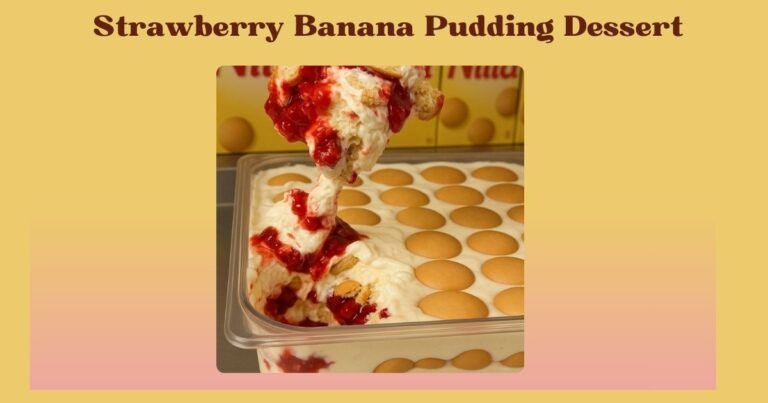 strawberry banana pudding dessert