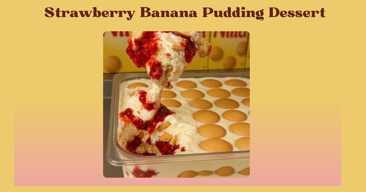 strawberry banana pudding dessert