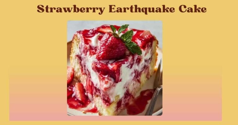 strawberry earthquake cake