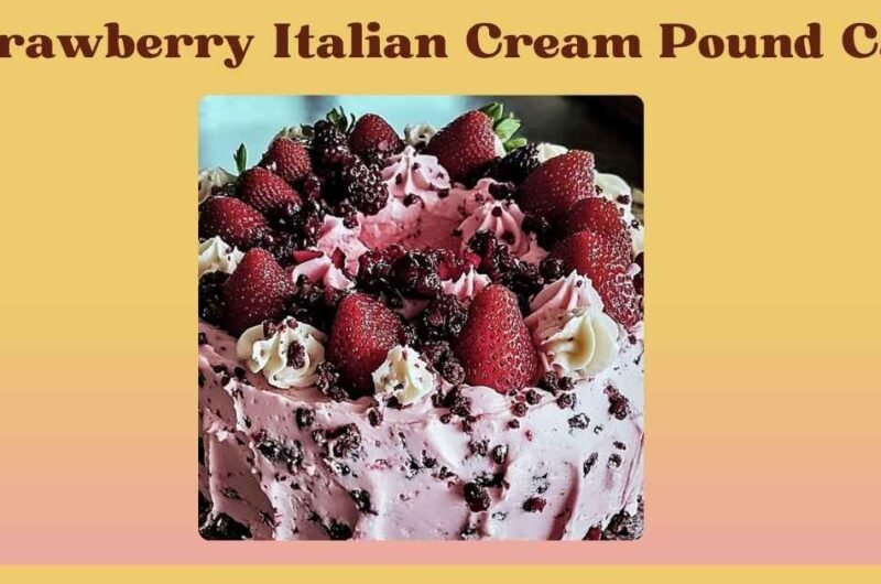 strawberry italian cream pound cake