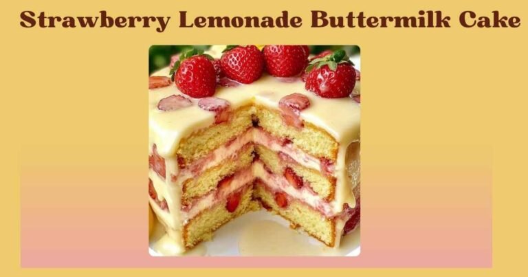 strawberry lemonade buttermilk cake