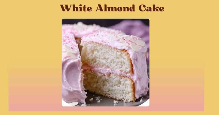 white almond cake