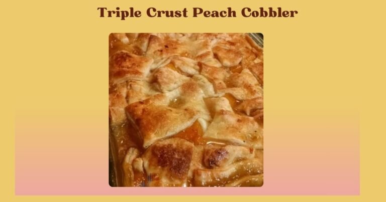 triple crust peach cobbler